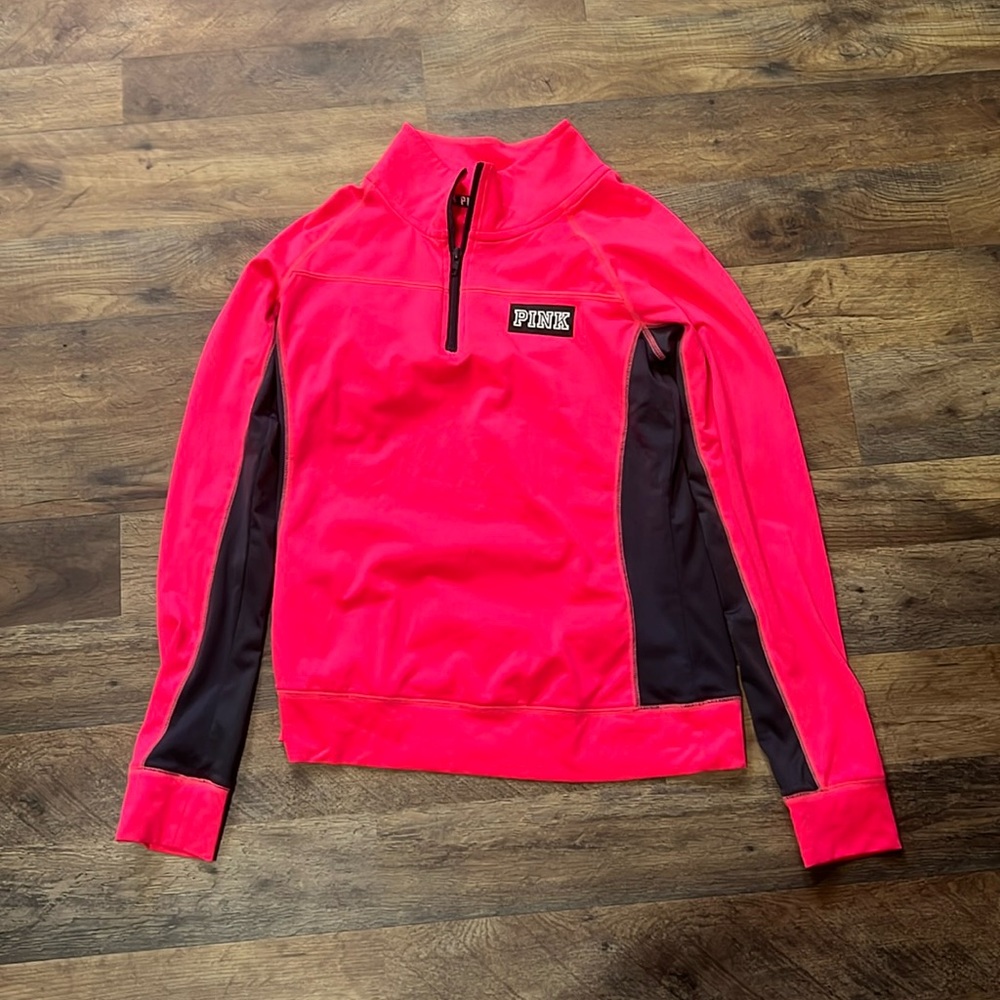 Pink Victoria secret quarter zip